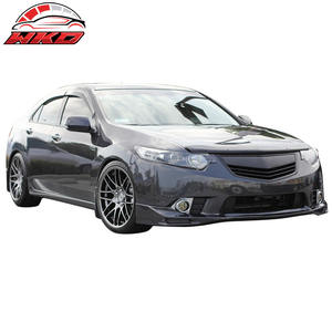 Kit de spoiler de pare-chocs avant style JDM S en PU non peint, compatible avec Acura TSX 09-10 CU1, accessoire extérieur de haute qualité - Product Image 2