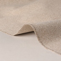 Tissu occultant ignifuge enduit de lin pour rideaux d'hôtel, norme BS 5867-Type C, fournisseur mondial