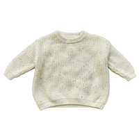 Pull-over tricoté uni doux et chaud pour bébés et jeunes enfants (garçons et filles) – Vente en gros