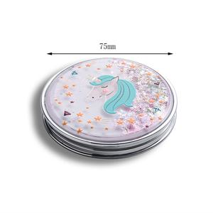 Cartoon <b>Compact</b> <b>Mirror</b> Cute Lovely Makeup <b>Mirror</b> Portable Round Cosmetic Hand <b>Mirror</b> for Gift - Product Image 4
