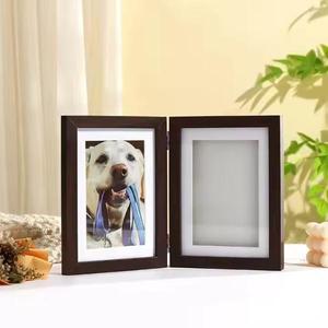 Cadre photo moderne élégant en argile et mousse fait à la main pour chat et chien Ensemble de cadres photo pour nouveau-né Souvenirs pour cercueils d'animaux de compagnie - Product Image 4