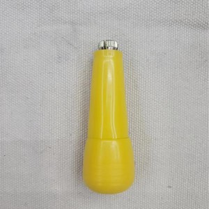 Yellow Plastic Handle <b>Leather</b> Punch <b>Tool</b> With Metal Needle For Shoe Repair And Sewing Applications - Product Image 3