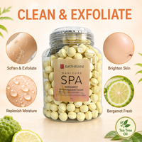 Bombes de bain effervescentes de luxe bio pour SPA, pot de 1 kg en vrac, pour manucure, pédicure, bain de mains et de pieds, dissolution effervescente, couleur personnalisée, OEM