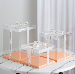 Scatola <span class=keywords><strong>per</strong></span> torte trasparente all'ingrosso confezione trasparente di alta qualità <span class=keywords><strong>per</strong></span> la confezione di torta <span class=keywords><strong>tutto</strong></span> <span class=keywords><strong>per</strong></span> la confezione della torta - Product Image 4
