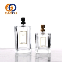 Flacons de parfum vides 100 ml, atomiseur en verre rechargeable, distributeur de Cologne réutilisable pour voyage, cosmétiques liquides, impression sérigraphique à domicile