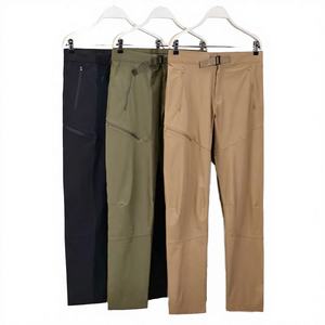 Pantalones Largos de Lona Teñida Lisa con Hebilla de Cinturón Estilo Pájaro, Transpirables, Resistentes al Agua, para Senderismo, Trekking y Deportes al Aire Libre - Product Image 2
