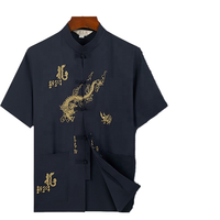Setelan Baju Tradisional Pria Cina, Lengan Panjang Celana Panjang, Bahan Sutra Berkualitas Tinggi, Baju Wu Shu Tai Chi Kerah Tegak