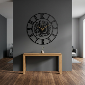 Round Metal Wall <b>Clock</b> Quartz Analog Traditional Design Antique Style for Living Room Single Face <b>Battery</b> Powered - Product Image 6