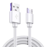Kabel Pengisi Daya USB Micro-USB V8 Mikro Pendek Panjang Kustom 30CM 50CM 5V 1A 2A Konduktor Tembaga Murni untuk Ponsel Android