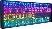 Cartelera de texto rodante Pantalla LED P10 para exteriores para tienda minorista Centro comercial Nombre frontal Pantalla de desplazamiento IP65 Señal de programa LED