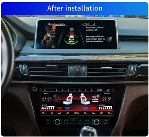 XTRONS 10.25 Inch Digital IPS AC Climate Control Panel with Touchscreen Rotary Knobs Voice Control for BMW X5 - Product Image 6