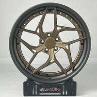 Jantes en fibre de carbone forgée Bku pour Ferrari 458 F430 360 488 F12 SF90 F8 21 22 pouces, jantes en alliage pour voitures particulières 5x114.3 5x108