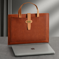 Maletín de Negocios de Cuero PU con Logotipo Personalizado, Bolsa de Mano para Archivos A4, Impermeable, para Oficina, Regalo Promocional Corporativo