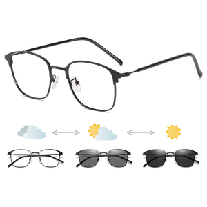 Vintage Metal Photochromic Eyeglasses Fashion Square Anti-Blue Light <strong>Glasses</strong> <strong>for</strong> Men <strong>Women</strong> Classic Anti-Radiation <strong>Computer</strong> - Product Image 6