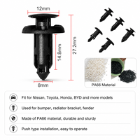 Clip de fixation à broche B16 POM 90505 SXO 003 pour pare-chocs, calandre et garde-boue de voitures Nissan