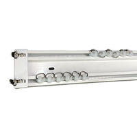 Rails de plafond en aluminium pour rideaux, double profil, 6 m, prix d'usine, vente en gros