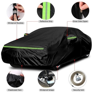 Housses de voiture complètes imperméables 210T pour extérieur, ajustement personnalisé pour <span class=keywords><strong>Chevrolet</strong></span> <span class=keywords><strong>Impala</strong></span> SS/LS/LT 2000-2020 avec fermeture éclair, coupe-vent et résistantes - Product Image 2