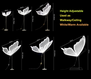 Precio al por Mayor: Pasarela Metálica LED con Forma de Mariposa, Color Blanco y Cálido, para Decoración de Techos y Escenarios de Boda - Product Image 3