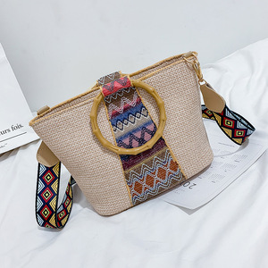 <span class=keywords><strong>Ethnique</strong></span> <span class=keywords><strong>bohème</strong></span> style paille <span class=keywords><strong>sac</strong></span> à main coloré <span class=keywords><strong>sac</strong></span> à bandoulière gland dames <span class=keywords><strong>sac</strong></span> - Product Image 2