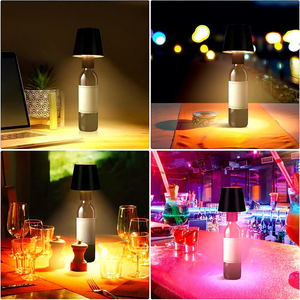 Lámpara de <span class=keywords><strong>Mesa</strong></span> LED Recargable con Forma de Botella de Vino, RGB, con Luz Ambiental Integrada para Uso Nocturno en Bares/Restaurantes - Product Image 3