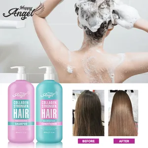 Shampoo e balsamo naturali trasparenti all'ingrosso prodotti per la cura dei capelli Shampoo e balsamo per la crescita dei capelli all'olio di Argan marocchino