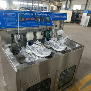 Meilleure valeur chaussures Uv lavabo chaussures laveuse et sécheuse chaussures dispositif de brossage commercial Sneaker nettoyage Machine avec vapeur - Product Image 3