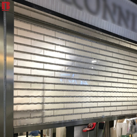 Porte à enroulement transparente Bolang à faible entretien, facile à nettoyer, isolée, insonorisée et anti-poussière