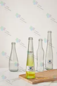 Free Sample Wholesale Water Bottle Beverage Drink Bottle Drink Glass Bottle With Metal Cap For Beverages
