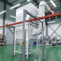 Ligne de production automatique de peinture en poudre avec prétraitement par lavage par pulvérisation pour la finition des surfaces métalliques des meubles en acier, des bureaux et des chaises