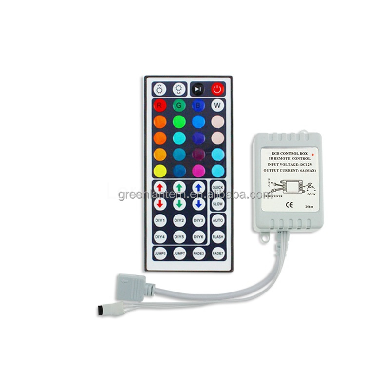 LED RGB Controller with 44 Key IR Remote for 3528 5050 Strips