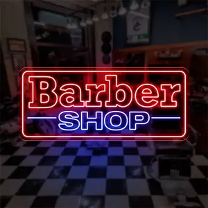 GOLDMORE1 Haircut Sign Barber Neon Sinal Cabelo beauty shop Luz Outdoor Bar Led Billboard Aberto personalizado Barber Shop Sinal Neon