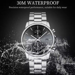 นาฬิกาควอตซ์ผู้ชาย <span class=keywords><strong>Nibosi</strong></span> 2612 รุ่นปี <span class=keywords><strong>1985</strong></span> ออกแบบโลโก้ของคุณเองได้ นาฬิกาข้อมือโครโนกราฟสำหรับผู้ชาย สไตล์ธุรกิจ - Product Image 4