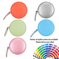 Mini mètre à ruban en cuir PU avec logo personnalisé carré portable cercle Vente en gros Article cadeau promotionnel d'usine