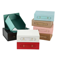 Boîte cadeau rigide pliable de luxe imprimée sur mesure, matériaux recyclés, doublure en éponge, fermeture magnétique pour parfums et cosmétiques