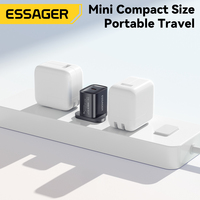 ESSAGER ES-CD53 UK US EU 20W 30W PD Mini Cargador de Pared Portátil de Viaje Tipo USB C de Carga Rápida para Teléfono Móvil