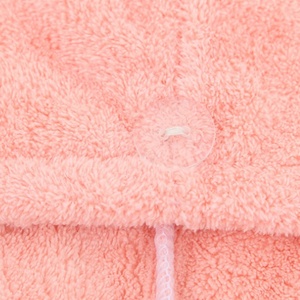 Serviette <span class=keywords><strong>turban</strong></span> à Double couche en tissu microfibre, couleur rose, pour séchage de cheveux et salon - Product Image 6