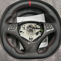 Volant en fibre de carbone pour BMW Série 1/3/5/6/7/8, compatible avec BMW X1 X3 X5 X6 E30 E34 E36 E46 E81 E70 E82 E87 E90 E91 E92 E93E88E60