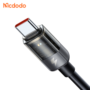 Cavo USB-<span class=keywords><strong>C</strong></span> Mcdodo 284 con Spegnimento Automatico, 100W 5A, Chip E-mark, Distribuzione Intelligente, Cavo di Ricarica Rapida USB-<span class=keywords><strong>C</strong></span> <span class=keywords><strong>a</strong></span> USB - Product Image 1