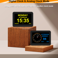 Pros Smart Démence Horloge Analogique Calendrier Numérique Horloge Parler Météo Médecine Rappels Alarmes Agenda Photo Message Via App