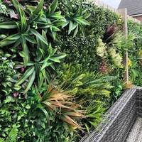 Prix de gros – Mur végétal artificiel anti-UV sans PAH pour clôture domestique, installation facile