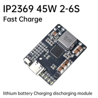 Module de charge et de décharge de batterie au lithium ZYSY Type-C 45W 2S-6S, chargeur Li-ion/LiFePO4, outil de banque d'alimentation