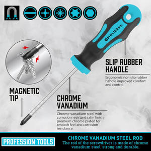 Jeu de tournevis professionnel 43 pièces avec embouts magnétiques, cruciformes, en T et Phillips pour outils de réparation DIY - Product Image 4