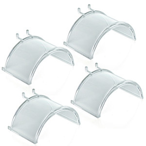 Rõ ràng LEXAN nhựa trang sức hiển thị Pegboard nửa vòng Bar Vòng cổ treo lủng lẳng giá - Product Image 4