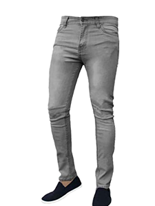<span class=keywords><strong>Jean</strong></span> slim vintage Mad Ink pour homme, taille mi-haute, denim super extensible, coupe crayon, toutes tailles (36W <span class=keywords><strong>X</strong></span> 34L Gris) - Product Image 2