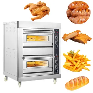 Portable compact gas oven for lavash bakery machines single pash power bakery equipment baking oven with air fryer