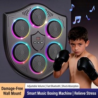 EPT Smart Music Electronic Home Fitness Trainer Machine Sport Toy with Bluetooth - Wall Mounted Light-Up Punching Target Toy