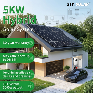 Système d'énergie solaire hybride professionnel 5KW, module <span class=keywords><strong>photovoltaïque</strong></span> 5000W, fabricant en gros, solution intégrée personnalisée - Product Image 5