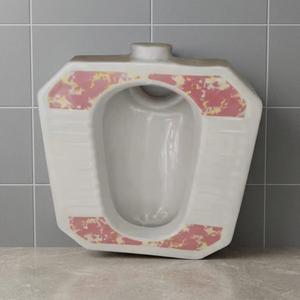 สุขภัณฑ์เซรามิกแบบนั่งยองห้องน้ำดีไซน์ทันสมัยทำความสะอาดง่าย - Product Image 4
