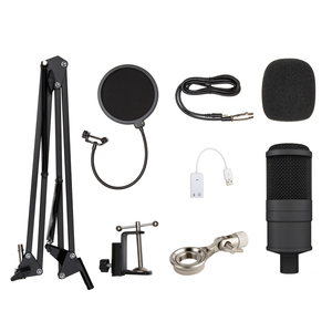 GAM-P200X Microphone Condenseur <span class=keywords><strong>Son</strong></span> Microphone D'<span class=keywords><strong>enregistrement</strong></span> Avec Suspension Réglable Ciseaux Bras Support Pour <span class=keywords><strong>PC</strong></span> Karaoké - Product Image 1