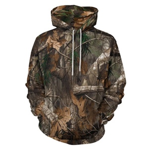 Sudadera con capucha y cremallera para hombre, estilo clásico de caza, con bordado 3D, forro polar, para otoño, lisa, teñida, de poliéster/algodón, estampada, de gran tamaño - Product Image 1